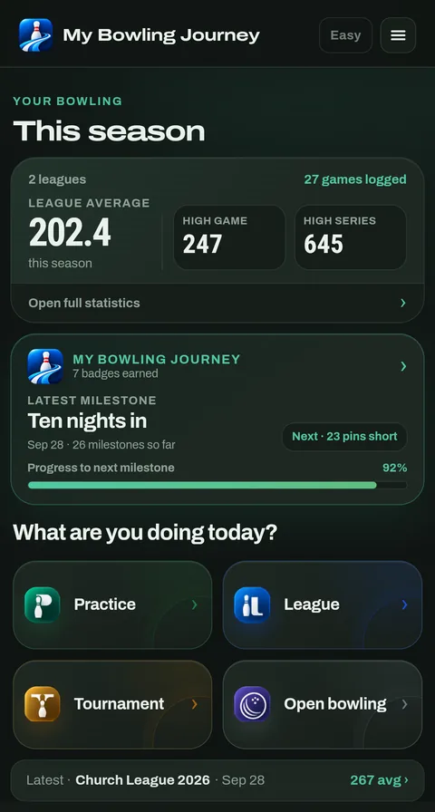 The home screen in the Glow theme
